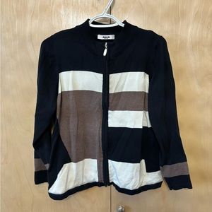 Petite zip up cardigan